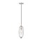 Z-Lite Arden Pendant, 1-Light, 4.5 In.W x 12 In.H, Brushed Nickel/Clear 651P-BN - alternate 1